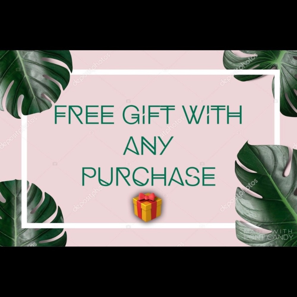 Free gift with any purchase